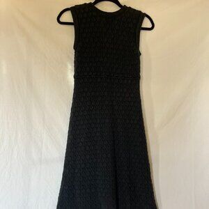 Banana Republic Black Crochet Midi Dress (Size 6)
